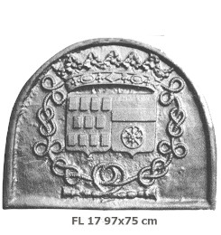  Plate decorated with fireplace